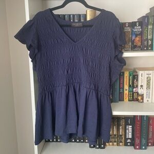 Lane Bryant size 18/20 Shirred Peplum Blouse